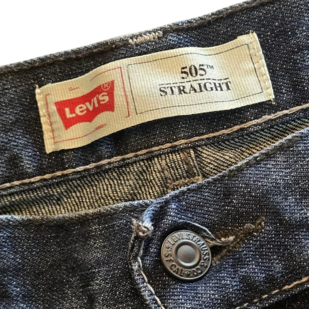LEVI's Boy's 505 Straight Leg Denim Jeans sz 16